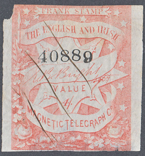 English & Irish, no letter, used