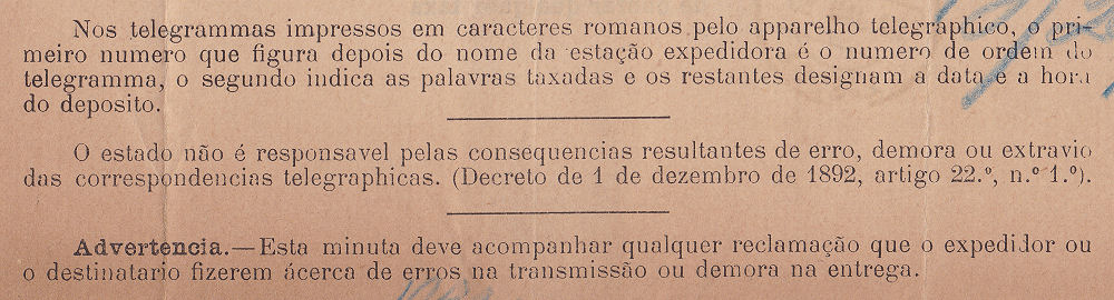 Telegram of 29 January 1895 - detail