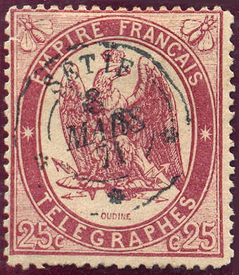 France-25c used in Setif