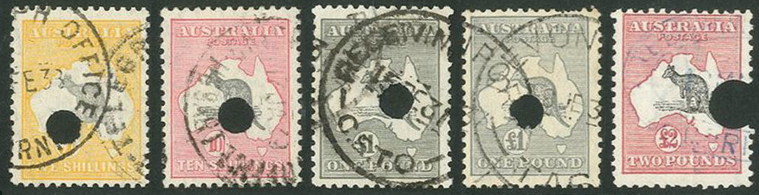 Punched Kangaroos 5/- to 40/-