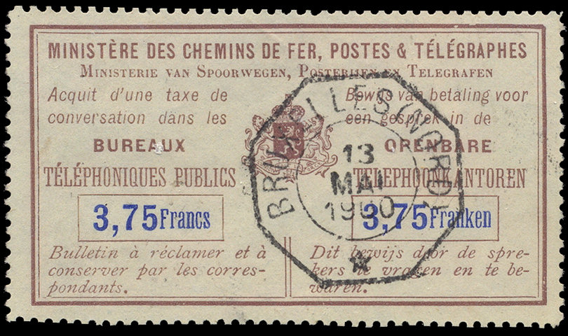 3Fr75 Telephone counterfoil