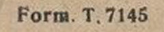 Envelope Form T.7145