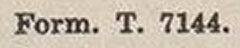 Telegram Form T.7144
