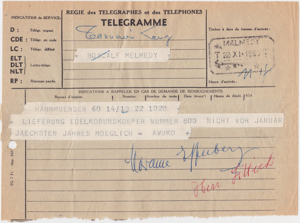 Telegram - used 1960