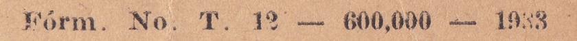 T12 - 1933 printing of 600,000 - imprint