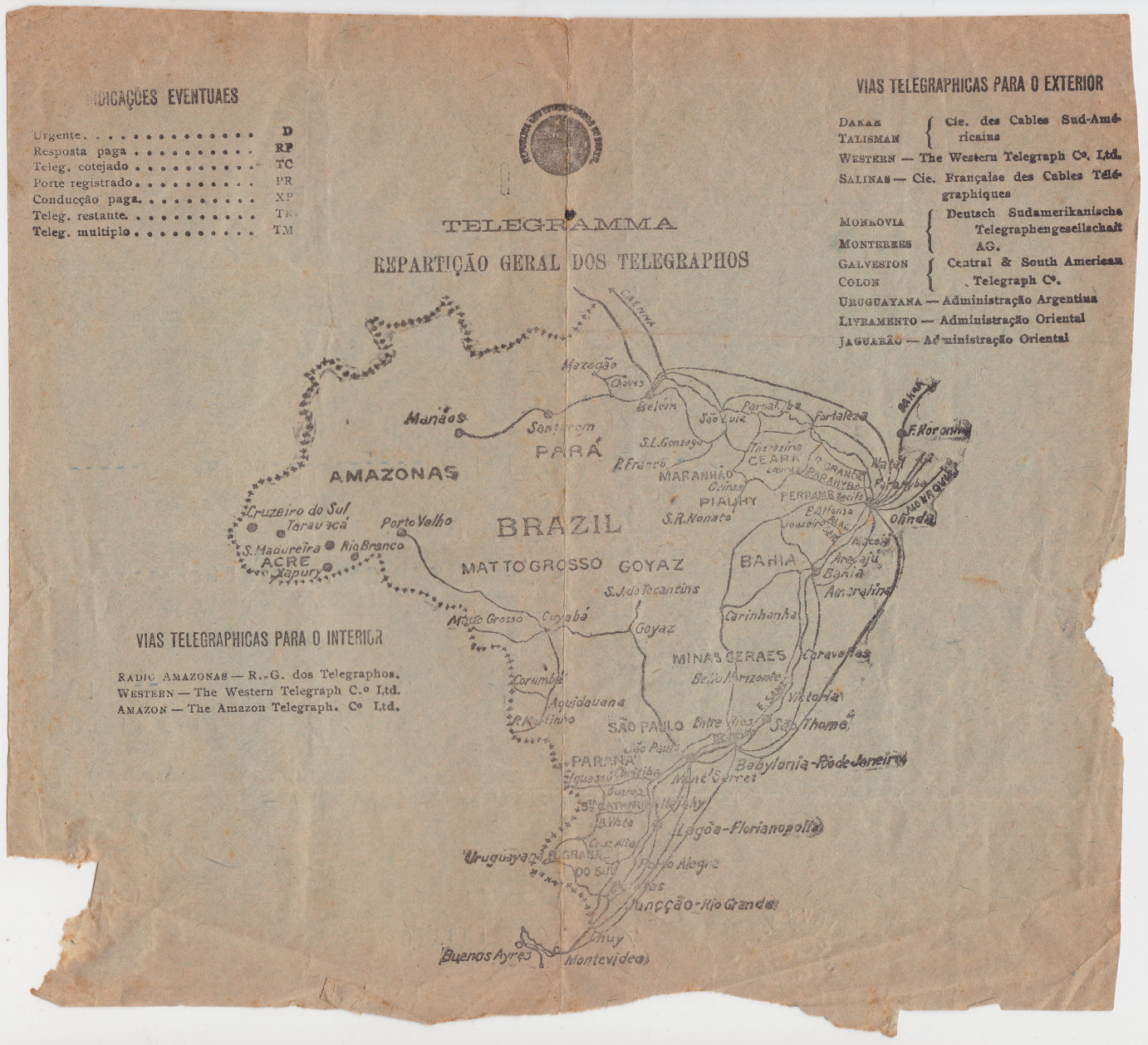 Brazil 2-4-1921 - back