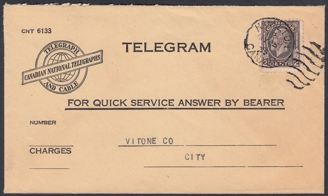 Night Letter form of 1916+
