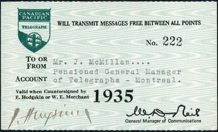 Canadian Pacific 1935 - front