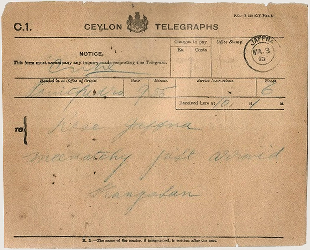 Jaffna 1915
