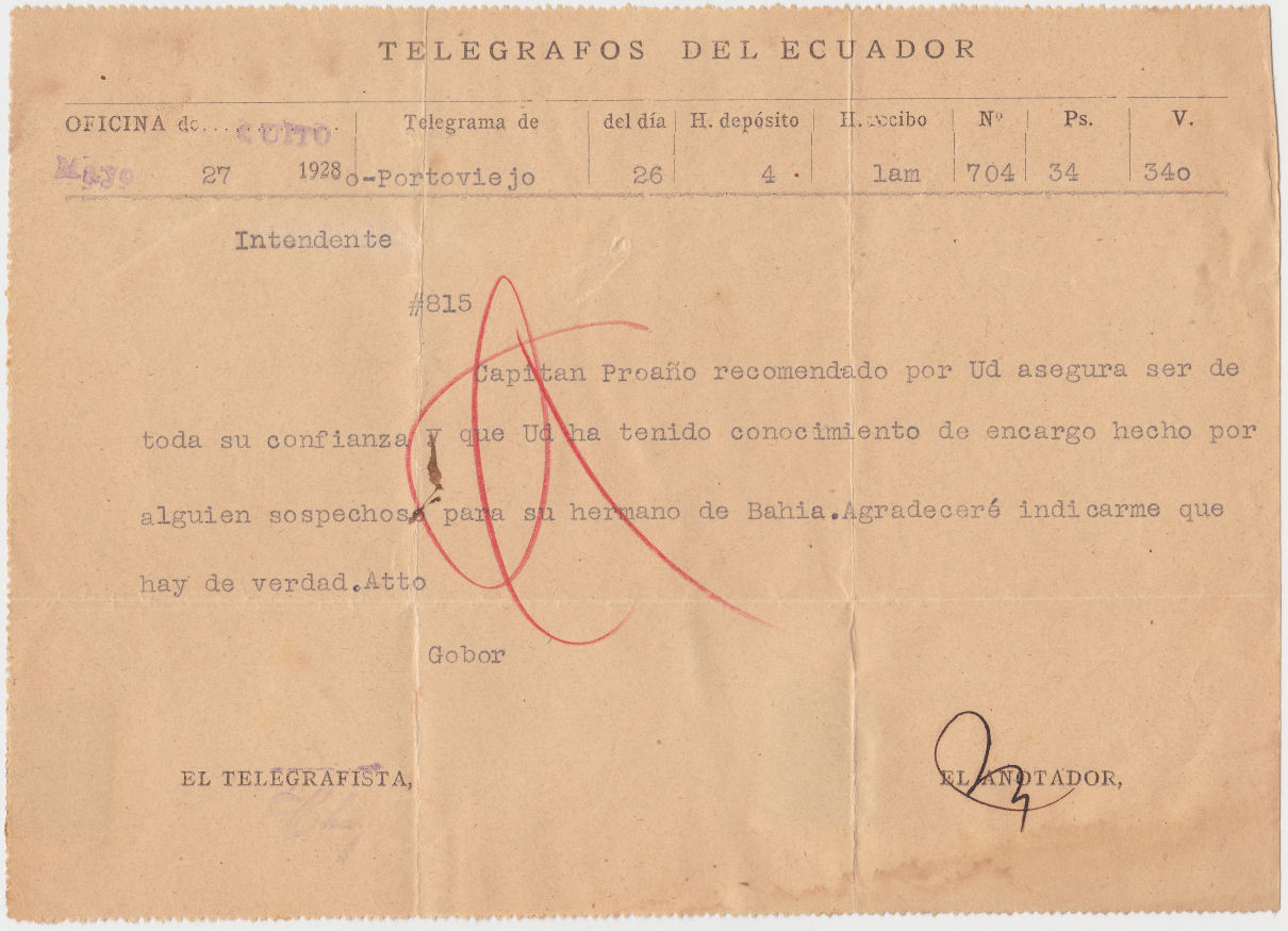 Ecuador, 27 May 1928