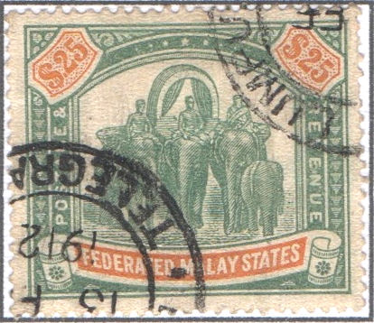 Federated Malay States $25