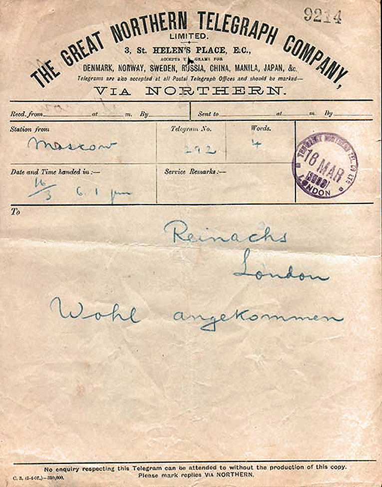 London used 18/3/1908