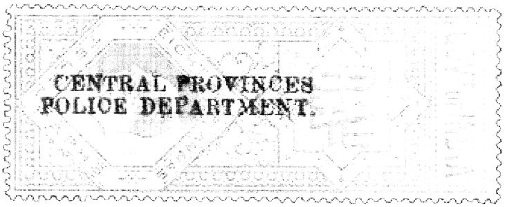 Central Provinces-Police-Dept. - Type 60