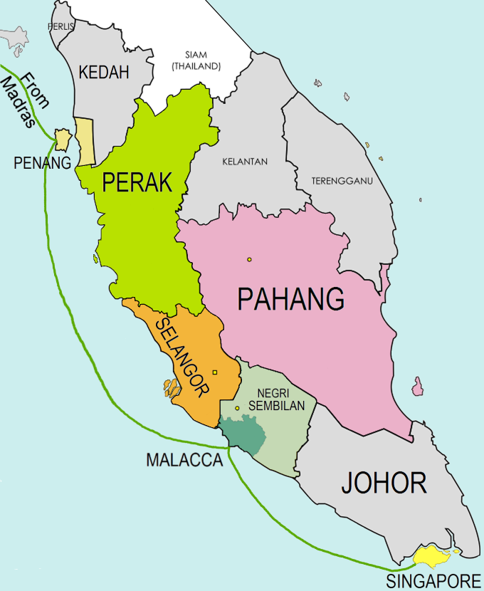 Map of Malaya