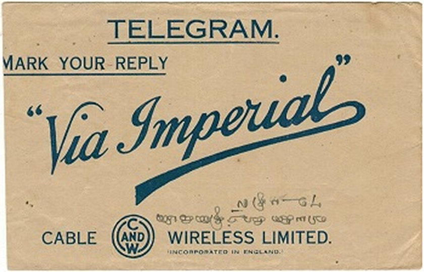 C&W 1946 Envelope - back