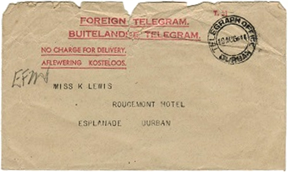 Envelope of 19 August 1944