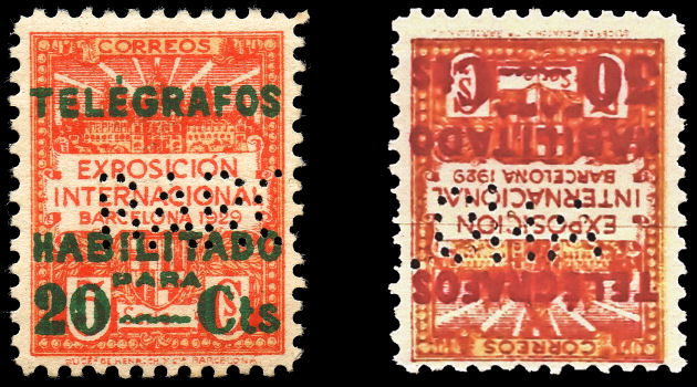 Spain with Barcelona perfin
