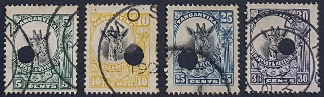 Tanganyika series 2, 5c to 30c