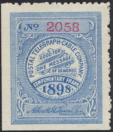 USA Postal Tel-Cable 1898 Frank H23
