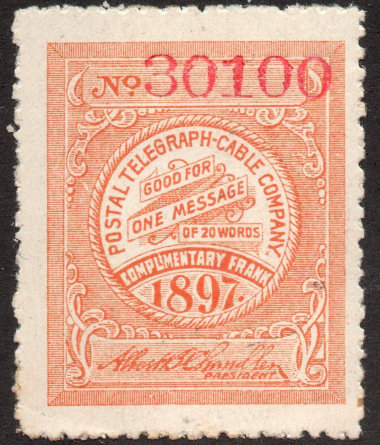USA Postal Tel-Cable 1897 Frank