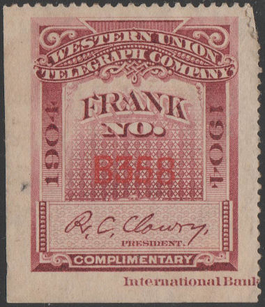 Western Union 1904 - B