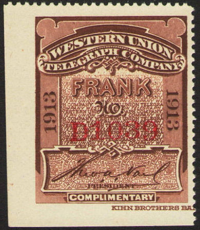 Western Union 1913