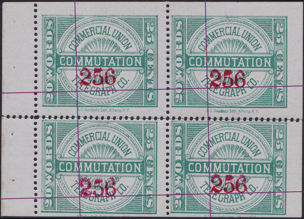 Commercial Union H2 booklet pane - 256 alignment