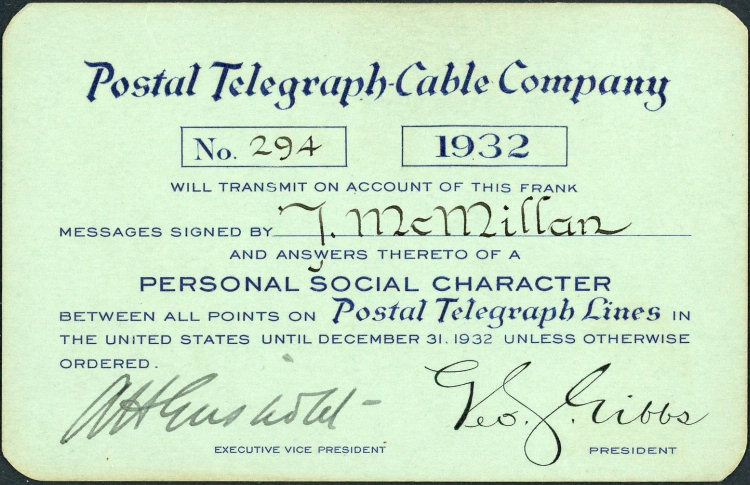 Personal Frank 1932 - front