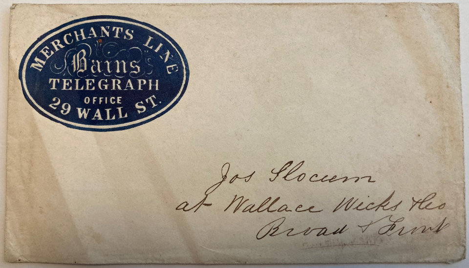 Merchants Line,  Bains Telegraph Office N.Y.