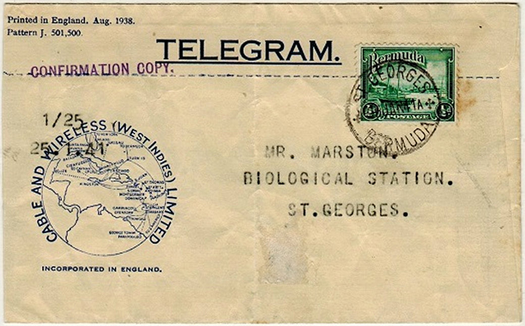 C&W / Bermuda 1938 back