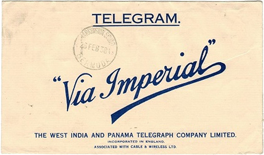 WI&Pan / Bermuda 1938 back