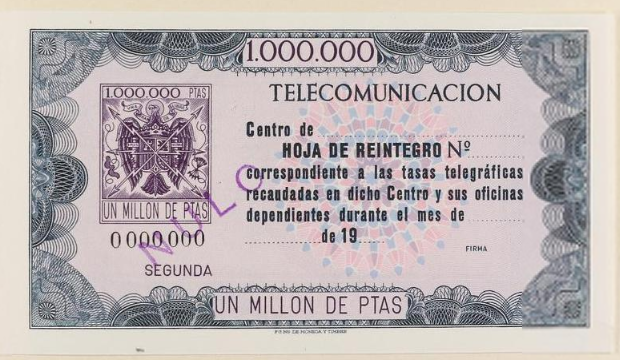 1973 Muestra - 1,000,000 Ptas