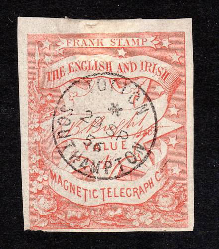 English & Irish Magnetic Telegraph Company used 4s.