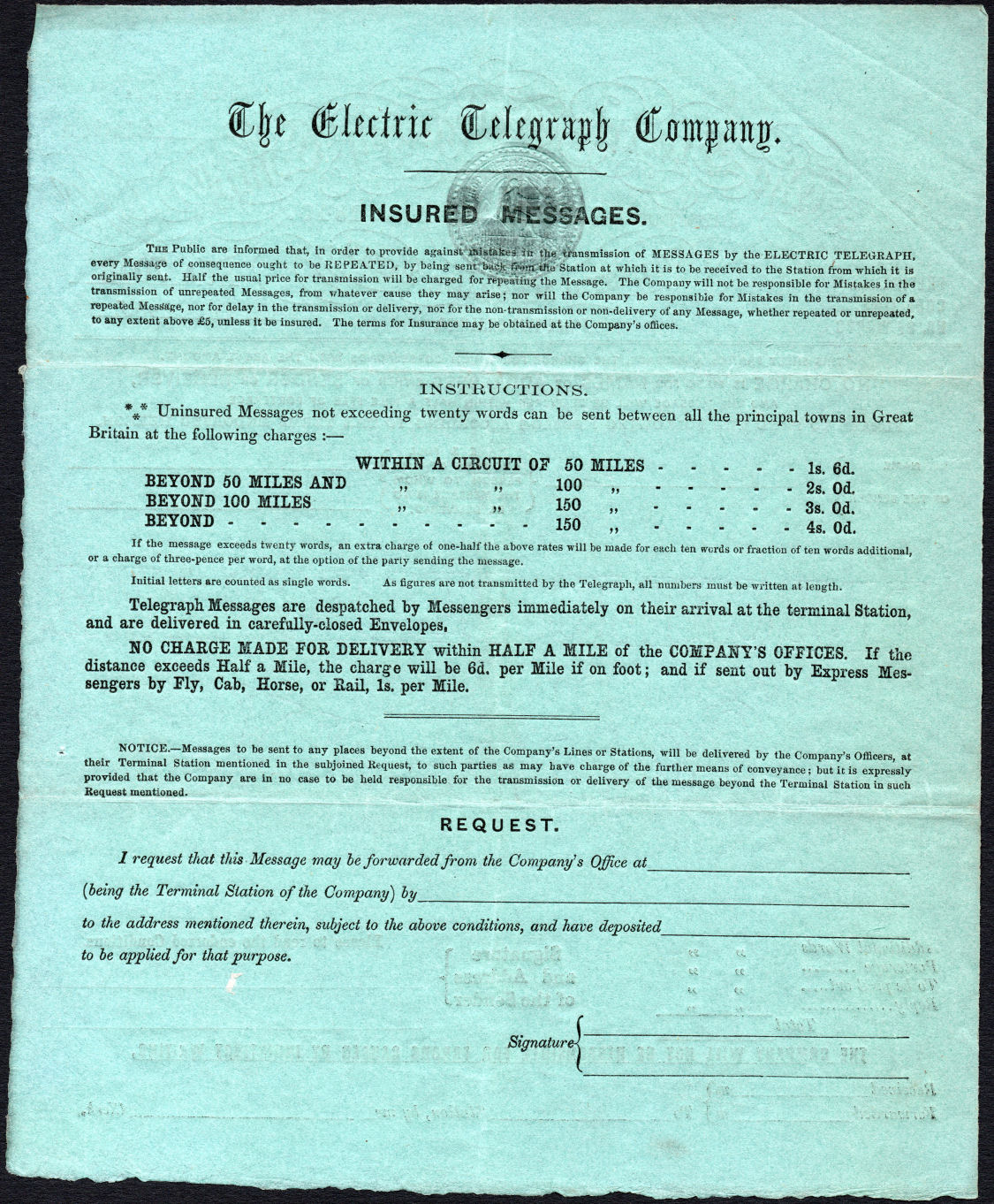 ET Two Shillings Form - back.