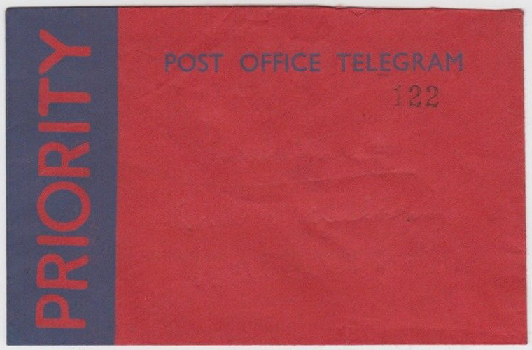 Telegraph Letter-Priority - front