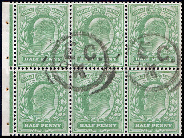 KEVII Booklet pane. Type D